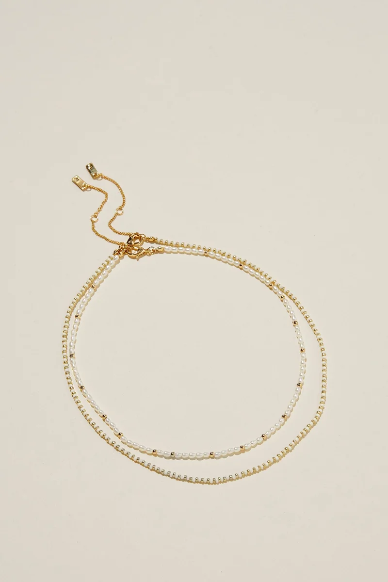 روبي 2Pk Beaded Necklace